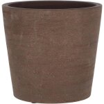 Pot de fleur en terre cuite non verni marron 23 cm