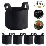 Sac de culture pour plantes - pot de plantation daération - noir - 3 gallons Sac de culture pour plantes - pot de plantation daération - noir - 3 gallons