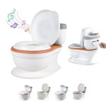 Pot r�aliste pour apprentissage de la propret� avec son - marron sueperbe bebe