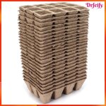 Pots de semis - akozon - 24 pcs (12 cellules) - biod�gradable - 16x12x45 cm - repiquage direct