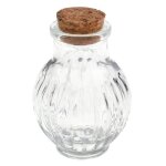 Pot verre renaissance bouchon liège 5x6. 5cm transparent Pot verre renaissance bouchon liège 5x6. 5cm transparent