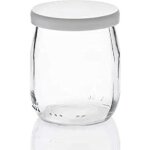 Pot de yaourt en verre avec couvercles à clipser blancs - lot de 12 - fabrication française - capacité ... Pot de yaourt en verre avec couvercles à clipser blancs - lot de 12 - fabrication française - capacité ...