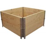 Carr� potager en bois naturel 800x800mm hauteur 390mm -