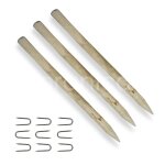 Poteau de cl�ture en noisetier - floranica - hauteur 120 cm - piquet en bois rond - n� 2