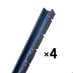 Poteau � sceller en h 4pcs gris anthracite 1m40 pour grillage rigide