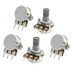 Potentiom�tre sourcing map 5pcs 500k ohm potentiom�tre de r�glage � un tour 6mm arbre 3 broches