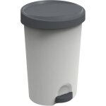 Poubelle 45 l stepy eda - apédale - pour sac 50 l - 409 x 351 x 604 cm - gris béton - en plastique Poubelle 45 l stepy eda - apédale - pour sac 50 l - 409 x 351 x 604 cm - gris béton - en plastique