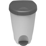 Poubelle 70 l stepy eda - a p�dale - avec roulettes et patins antid�rapants - 41 x 51 x 63 cm - gris ...