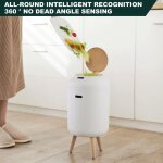 Poubelle automatique intelligente avec couvercle � capteur de mouvement - utilisation mains libres