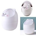 Poubelle de bureaucorbeille � papier portable avec couverclemini poubelle de table en plastiquepour lavabotabl ...