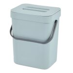 Poubelle de compost accrochable merle 5l bleu givr
