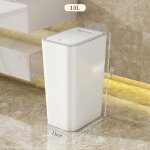 Poubelle � couvercle poussoir 10 l (blanche)