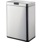 Poubelle de cuisine automatique design - daytona - kitchen move - 60 l - inox avec cerclage