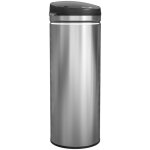 Poubelle cuisine automatique - homcom - 50l - couvercle � fermeture en douceur - acier inoxydable - 305x305x85 ...