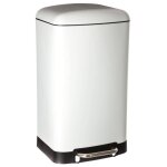 Poubelle de cuisine  pdale 30l seau intrieur amovible fermeture douce et silencieuse solide blanc