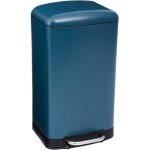 Poubelle de cuisine à pédale 30l seau intérieur amovible fermeture douce et silencieuse solide bleu pétrole ... Poubelle de cuisine à pédale 30l seau intérieur amovible fermeture douce et silencieuse solide bleu pétrole ...