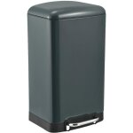 Poubelle de cuisine  pdale - greenwich - kitchen move - 40l - design - gris mat en acier inox