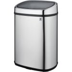 Poubelle de cuisine push - city - kitchen move - 48 l - ouverture papillon - inox avec cerclage Poubelle de cuisine push - city - kitchen move - 48 l - ouverture papillon - inox avec cerclage