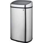 Poubelle de cuisine push - city - kitchen move - 58 l - ouverture simple pression - inox avec cerclage ...