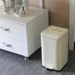 Poubelle de cuisine poubelle rtro lgre de luxe paisse poubelle carre avec couvercle pour la droguerie ...