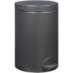 Poubelle elora 14l noir basalte