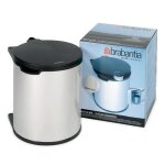 Poubelle encastrable brabantia 15 l acier poli