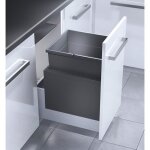 Poubelle encastrable pour meuble coulissant 55l hailo triple xl Poubelle encastrable pour meuble coulissant 55l hailo triple xl