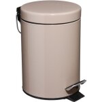 Poubelle en mtal - 3 l - h 24, 5 cm - taupe