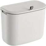 Poubelle murale avec couvercle poubelle en plastique pp pour la cuisine la salle de bain le bureau 7l ...