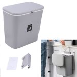 Poubelle murale  suspendre avec couvercle coulissant seau  compost recyclable armoire de rangement ...