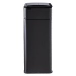 Poubelle cuisine automatique latérale ouverture papillon noir mat 60l piles ou batterie Poubelle cuisine automatique latérale ouverture papillon noir mat 60l piles ou batterie
