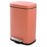 - poubelle � p�dale en acier akira - design moderne rectangulaire avec rev�tement anti - traces - fermeture ...