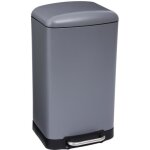 5five - poubelle  pdale mtal 30l ariane gris anthracite