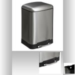 Poubelle  pdale mtal 6l ariane inox - 5 five simply smart - argent