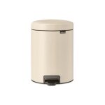 Poubelle à pédale - brabantia - newicon - 5l - beige - anti - odeurs - base antidérapante Poubelle à pédale - brabantia - newicon - 5l - beige - anti - odeurs - base antidérapante