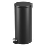Poubelle � p�dale rond seau int�rieur amovible fermeture en douceur 30 l noir