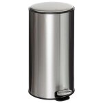 Poubelle ronde en mtal - five - 30l - soft close - filtre  charbon - seau amovible