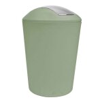 Poubelle de salle de bain � bascule vitamine 56l sauge