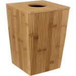 Poubelle de salle de bain  terre inconnue  6l beige