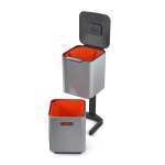 Poubelle de tri slectif totem 40l inox - joseph joseph 36, 6 gris