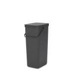 Poubelle de tri sort & go - brabantia - 40 l - gris
