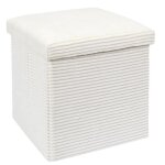 Pouf coffre pliable ctel scott 38cm beige