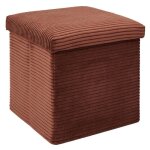 Coffre pouf pliable - home deco factory - scott - c�tel� - orange
