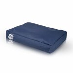 Pouf coussin rectangulaire pour chien ou chat en polyester int�rieur / ext�rieur 80x60x15cm bleu nc8 ...