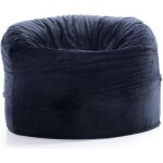 Pouf fauteuil rond polaire noir - big52 titan s - adulte