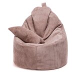 Pouf fauteuil sac yoko en velours avec coussin inclus assise ergonomique 70x70x75cm sz61 ? ecopuf
