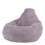 Pouf fauteuil velours ctel pour enfants dalton - icon - lavande - 65x69 cm
