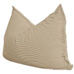 Pouf velours côtelé déhoussable - 140x180 cm bananair beige Pouf velours côtelé déhoussable - 140x180 cm bananair beige