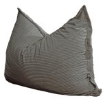 Pouf velours côtelé déhoussable - 140x180 cm bananair gris foncé Pouf velours côtelé déhoussable - 140x180 cm bananair gris foncé
