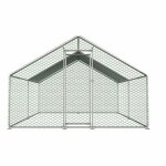 Poulailler plein air m�tal 3. 03x4x2m toile pe imperm�able et serrure s�curit� pour poules lapins petits ...